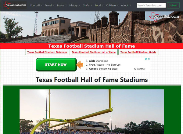 Texas Football Stadium Hall of Fame